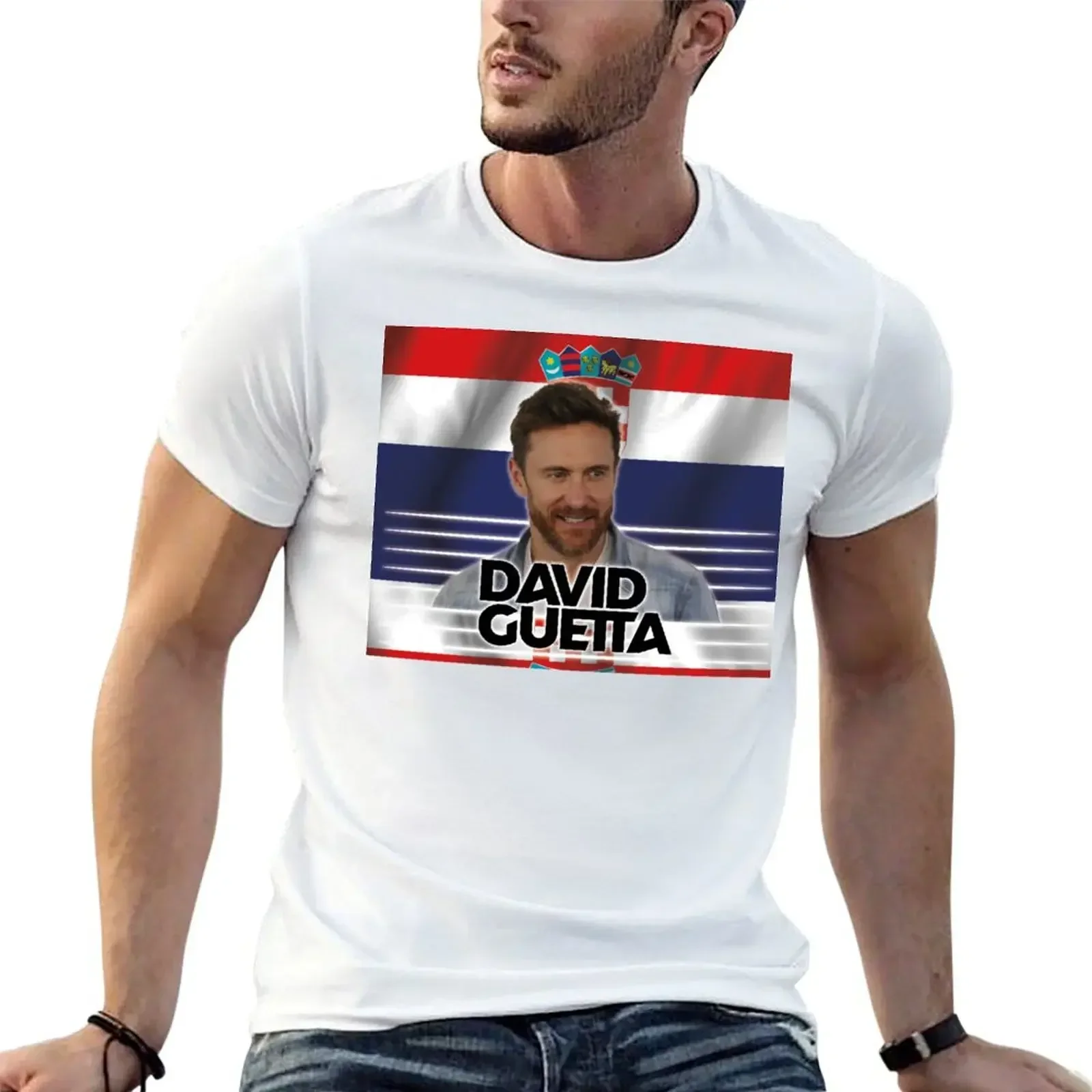 

David Guetta T-Shirt oversizeds oversized graphic tee blanks Men's t shirts