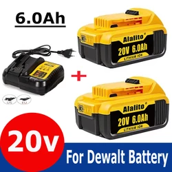 Original DCB200 20V 6000mAh Lithium Replacement Battery For Dewalt 18V DCB184 DCB200 DCB182 DCB180 DCB181 DCB182 DCB201 DCB206