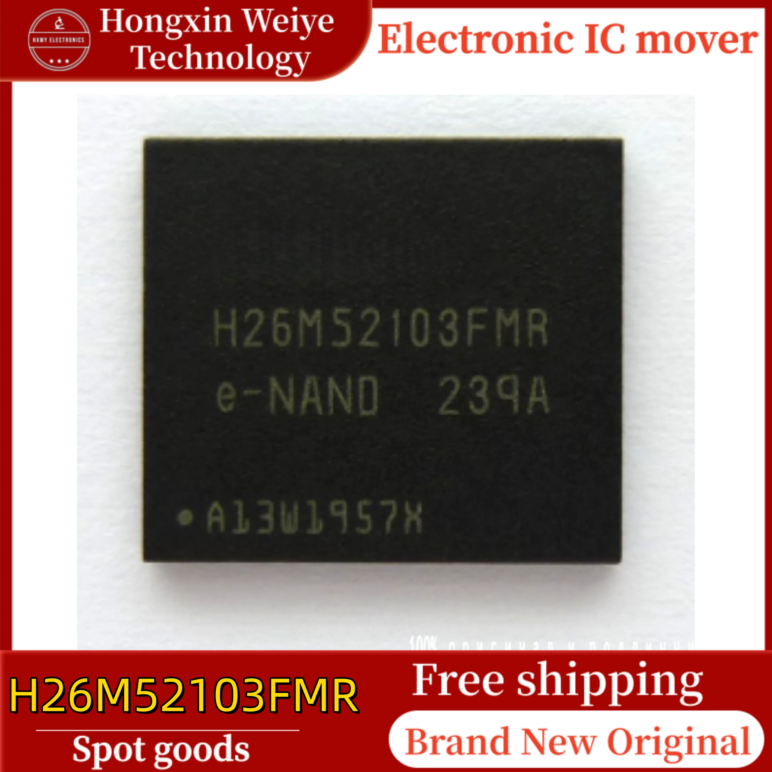 

2/10 PCS H26M52103FMR BGA-153 EMMC Memory Storage IC Brand New Free Shipping