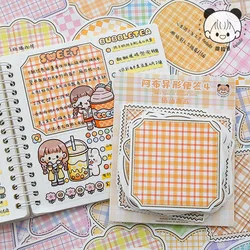 100pcs/lot Memo Pads Material Paper Abu Alien Junk Journal Scrapbooking Cards Retro Background Decoration Paper