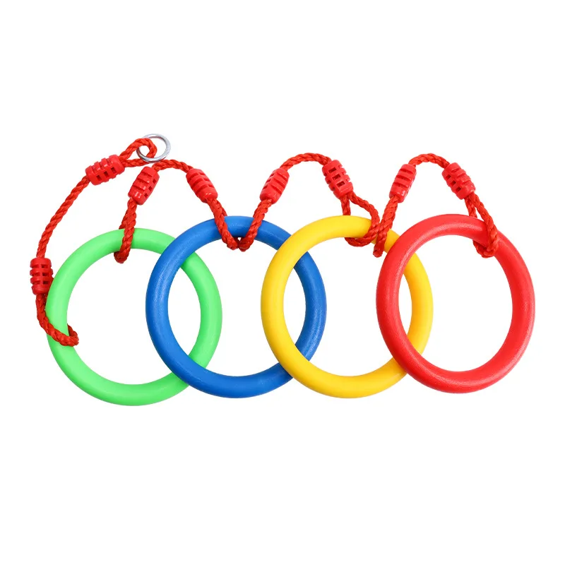 Outdoor Swing Plastic Ring Climbing Rope Indoor And Outdoor Hanging Physical Training Play Rope Colorful