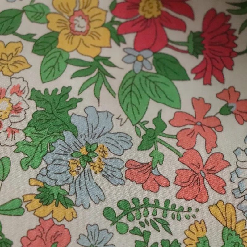 Floral 100% Cotton 80S Like Liberty Fabric Digital Printing For Sewing Cloth Dresses Skirt Kids Designer Poplin