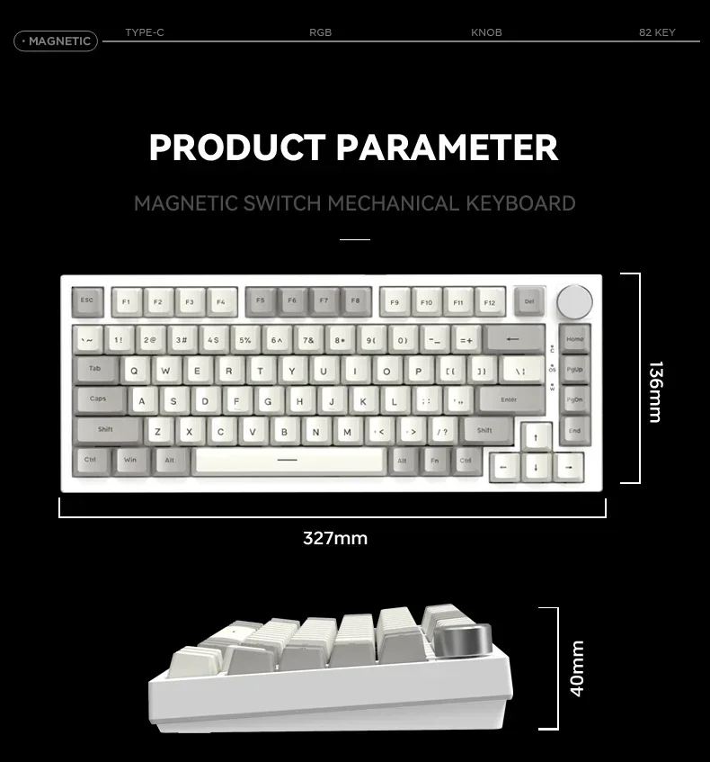 Imagem -02 - Teclado para Jogos de Esportes Eletrônicos com Botão Rotativo com Fio Mecânico Hot Swappable Jogos Trabalho K85