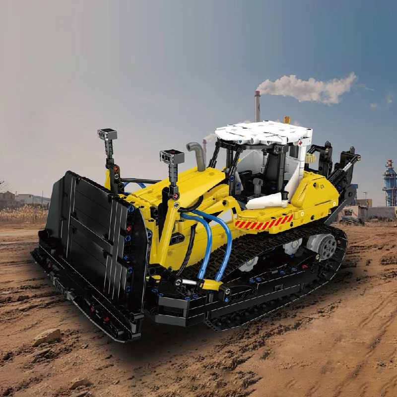 

1200PCS MOC Mould King Technical PR756 Bulldozer Building Blocks City Buildings Engineering Vehicle Model Assembly Toys Kid Gift