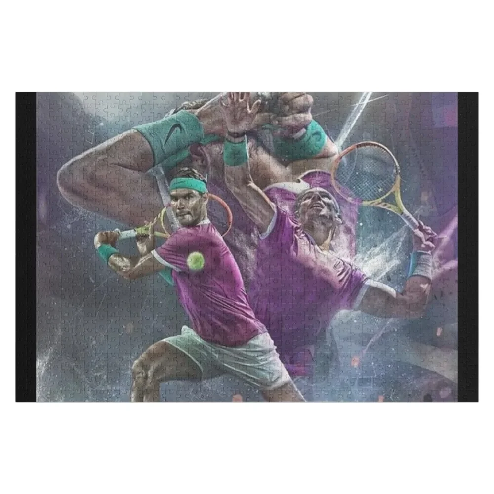 

Rafael Nadal Jigsaw Puzzle Personalized Name Custom Wood Puzzle