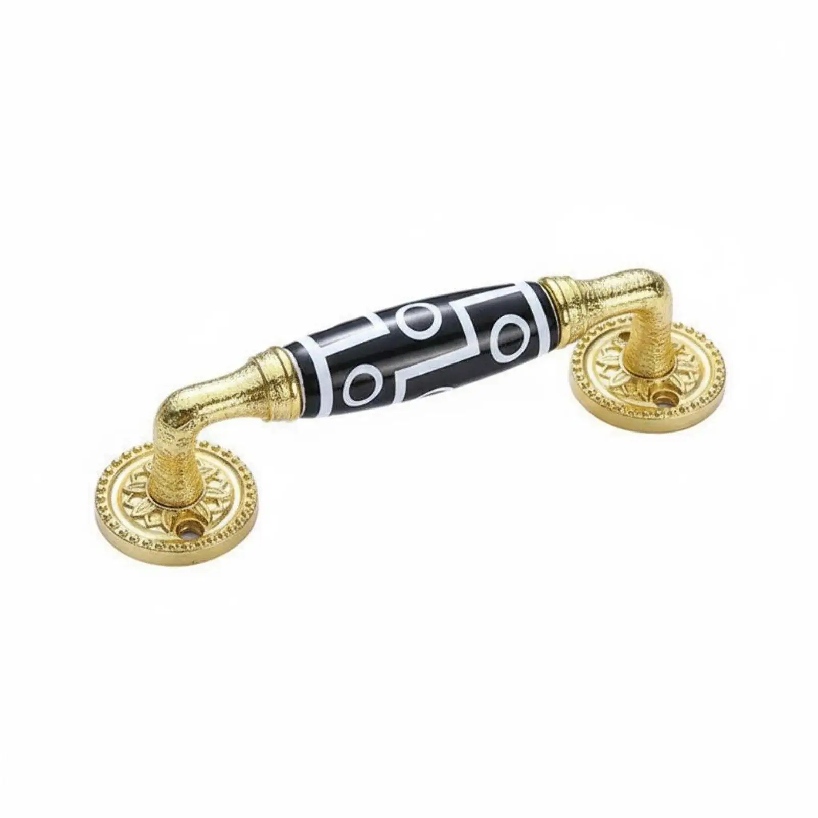 Ceramic Drawer Pull Decorative Pastoral Design Furniture Pull Easy to Install