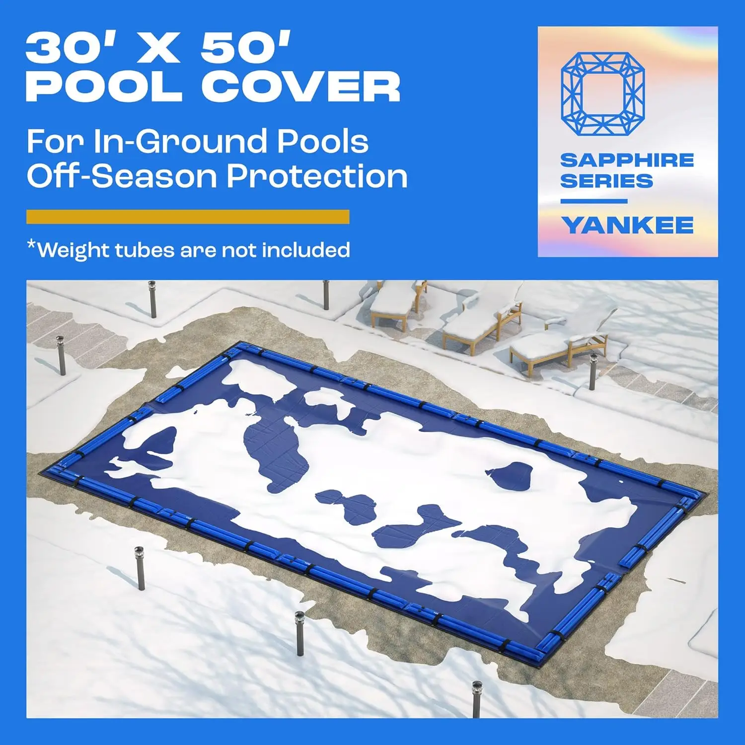 for 30x50 ft Rectangular Pool: Extra Thick & Durable  Pool Cover |Sapphire Series of Premium Cold- and UV-Res