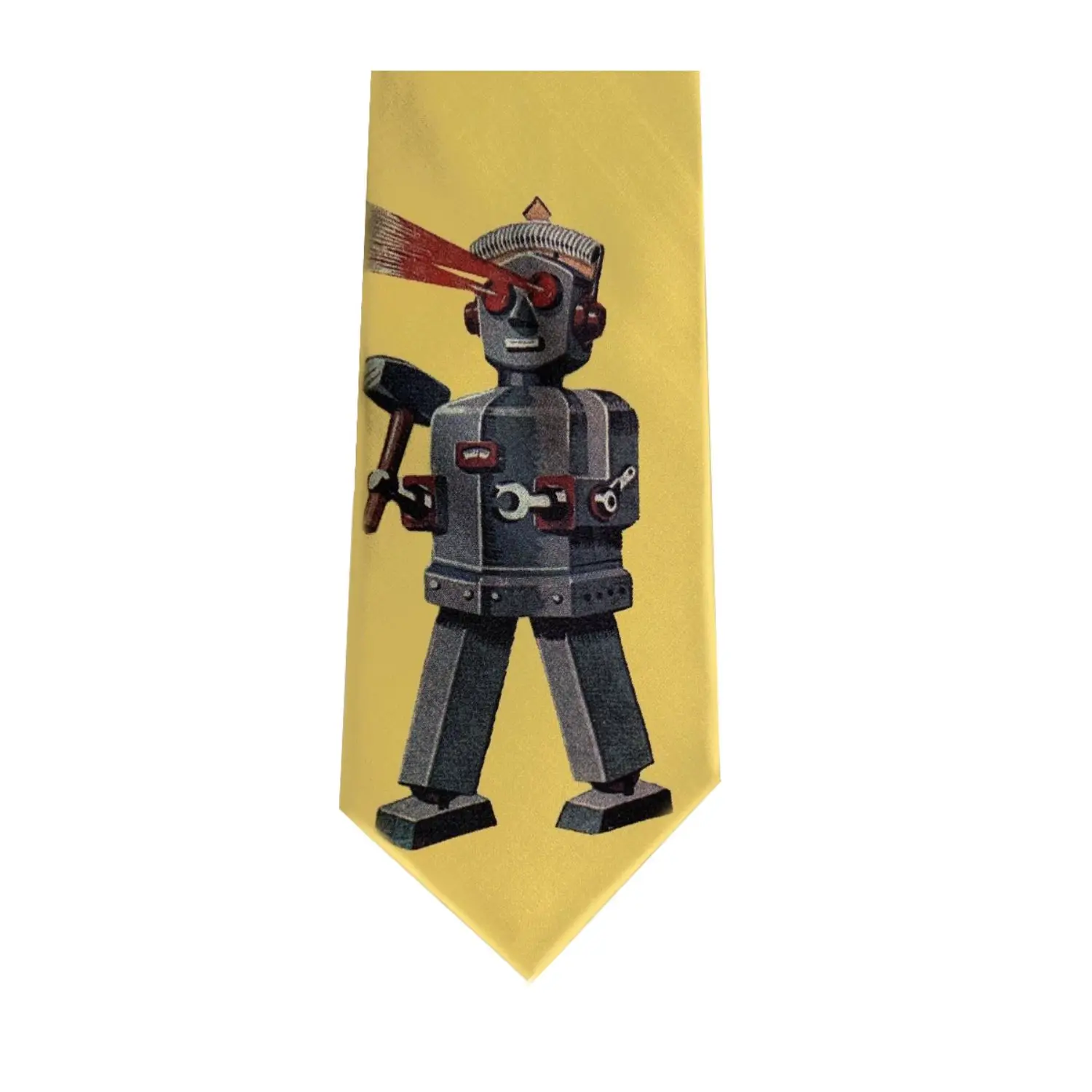 YOJI OOAK Robot Laser Eyes Tie Originaldesign für Männer und Frauen