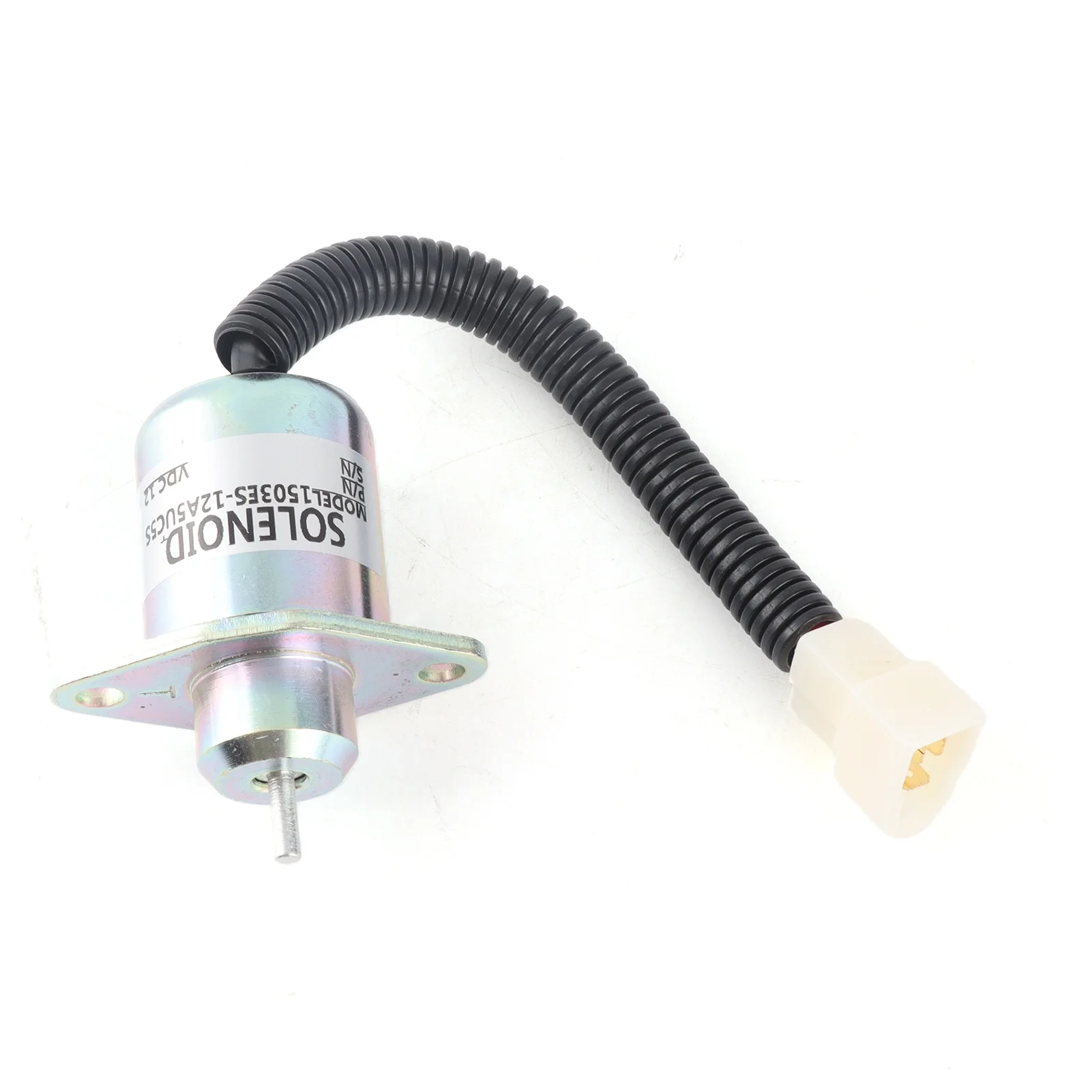 12V Fuel Shut Off Solenoid Valve 1503es 12a5uc5s Accurate Anti Interference Generator Fuel Shutdown Stop Solenoid for Replacemen