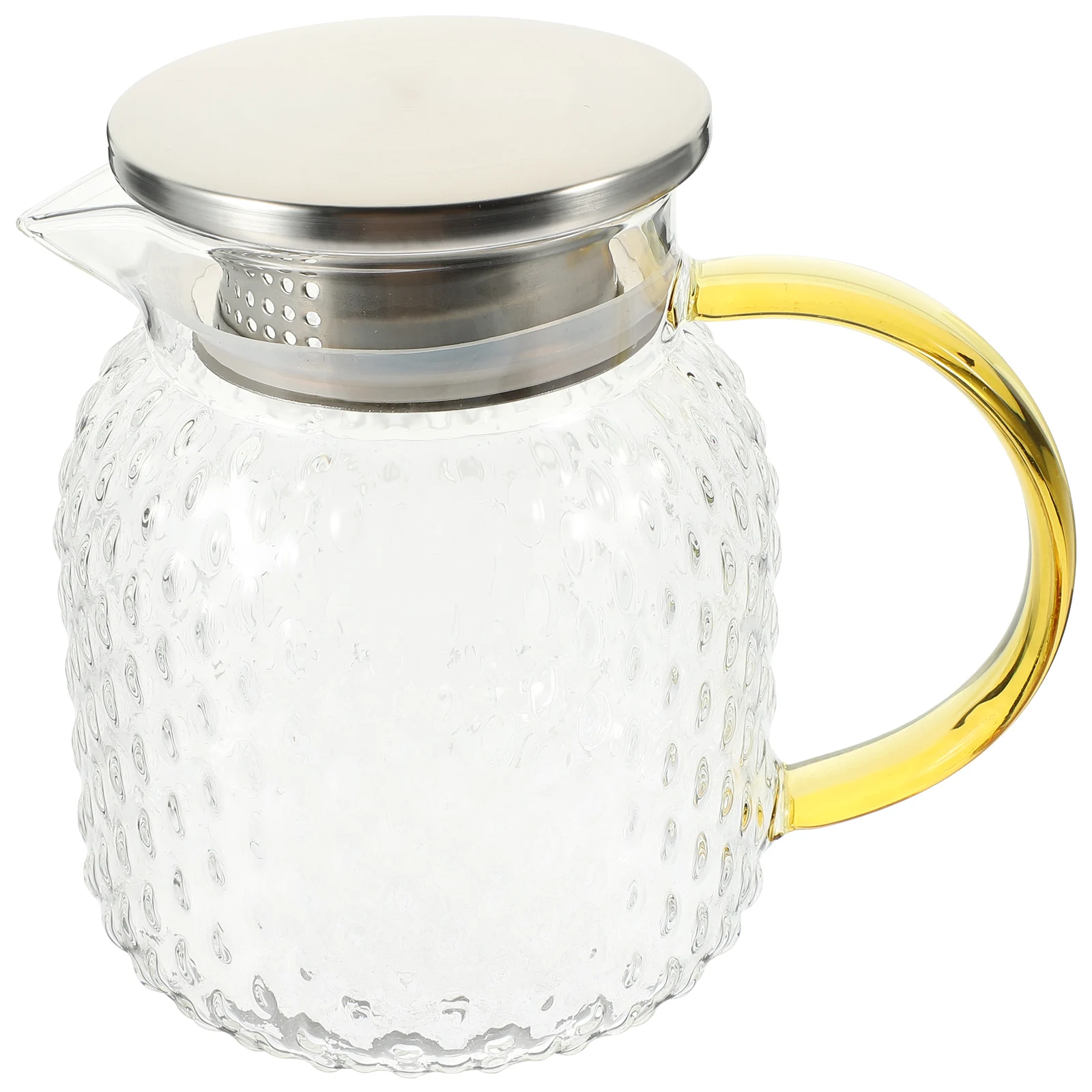 

Glass Water 1000ml Large Capacity Clear Teapot Kitchen Necessity Cooling Pot Juicer Glass Tea Kettles Storage Bottle