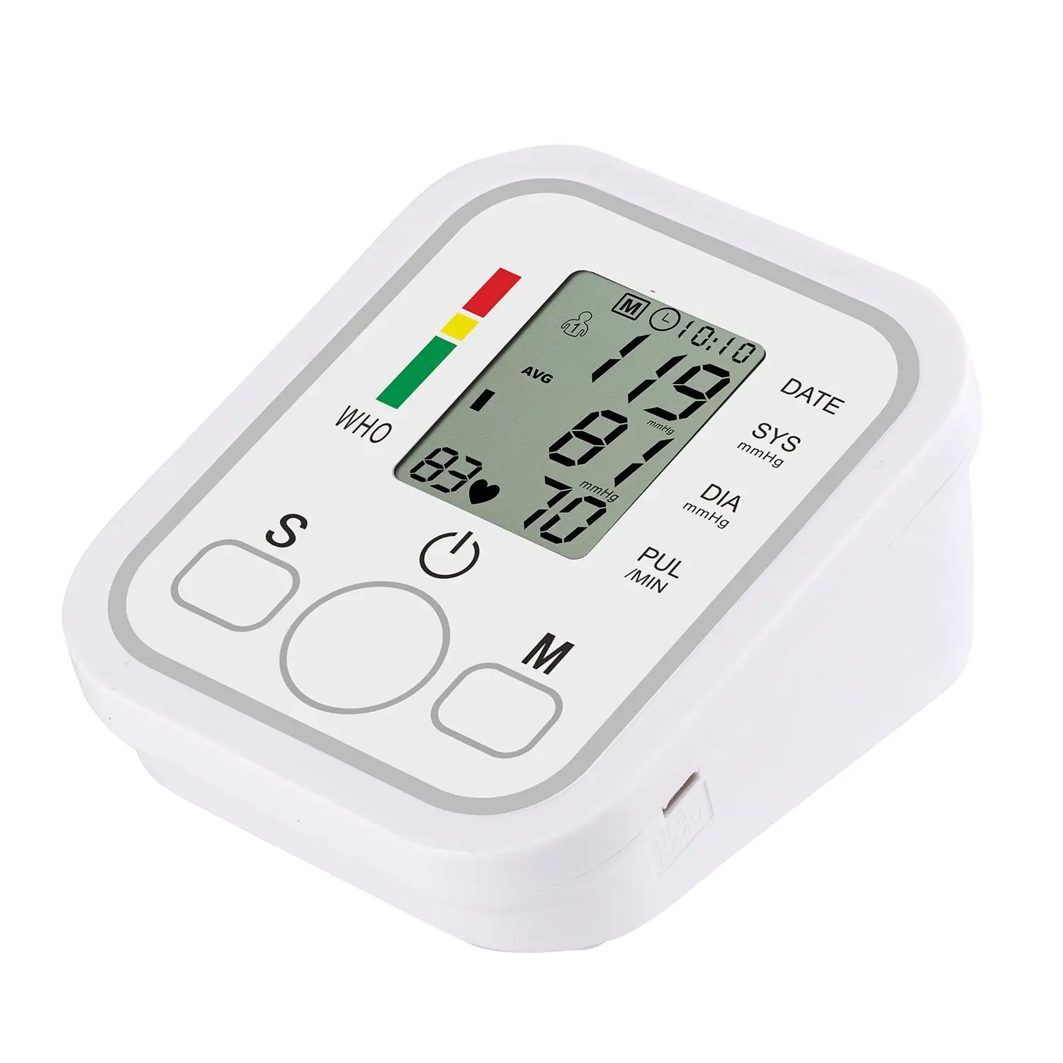 Blood Pressure Monitor English/Russian/Spain Voice Broadcast Portable Digital Upper Arm Medical Tonometer Sphygmomanometer