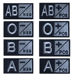 3d Blood Type Embroidered Cloth Patch Magic Outdoor Backpack Chest Band Patches for Clothing Tactical Military DIY Sewing