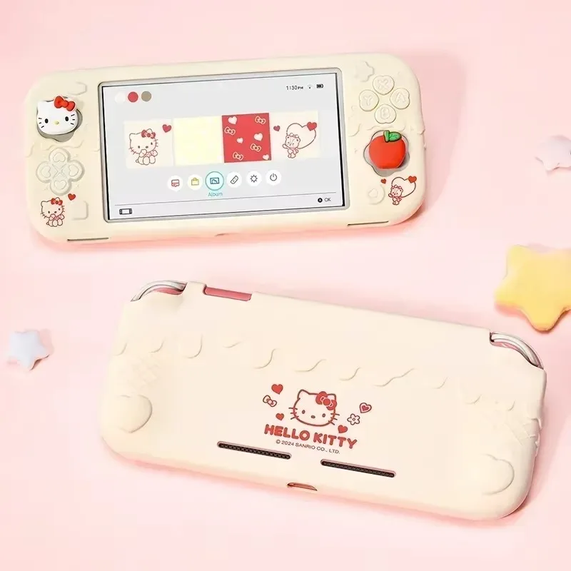 Sanrio Game Console Drop and Slip Silicone Case HelloKitty My Melody Kuromi Cartoon Animation Accessories Kawaii Holiday Gift