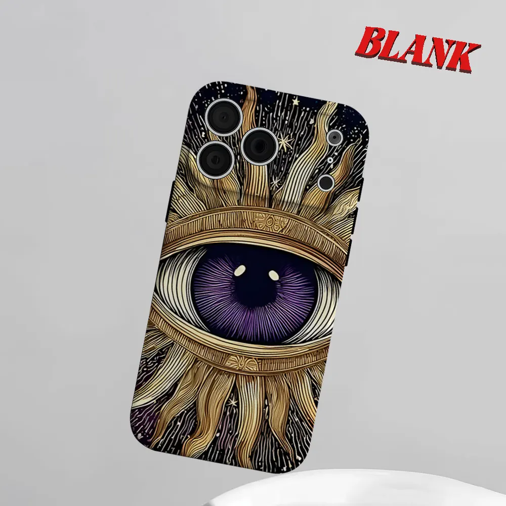 Mystic Sun Eye Phone Case for iPhone 18 17 16 15 14 13 12 11 Air Pro Max Plus Double-layer Cover