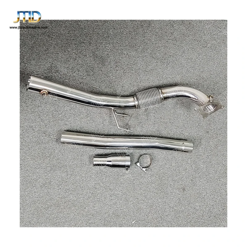 JTLD High Quality Stainless Steel Exhaust Decat Down Pipe for VW Golf Mk6 R