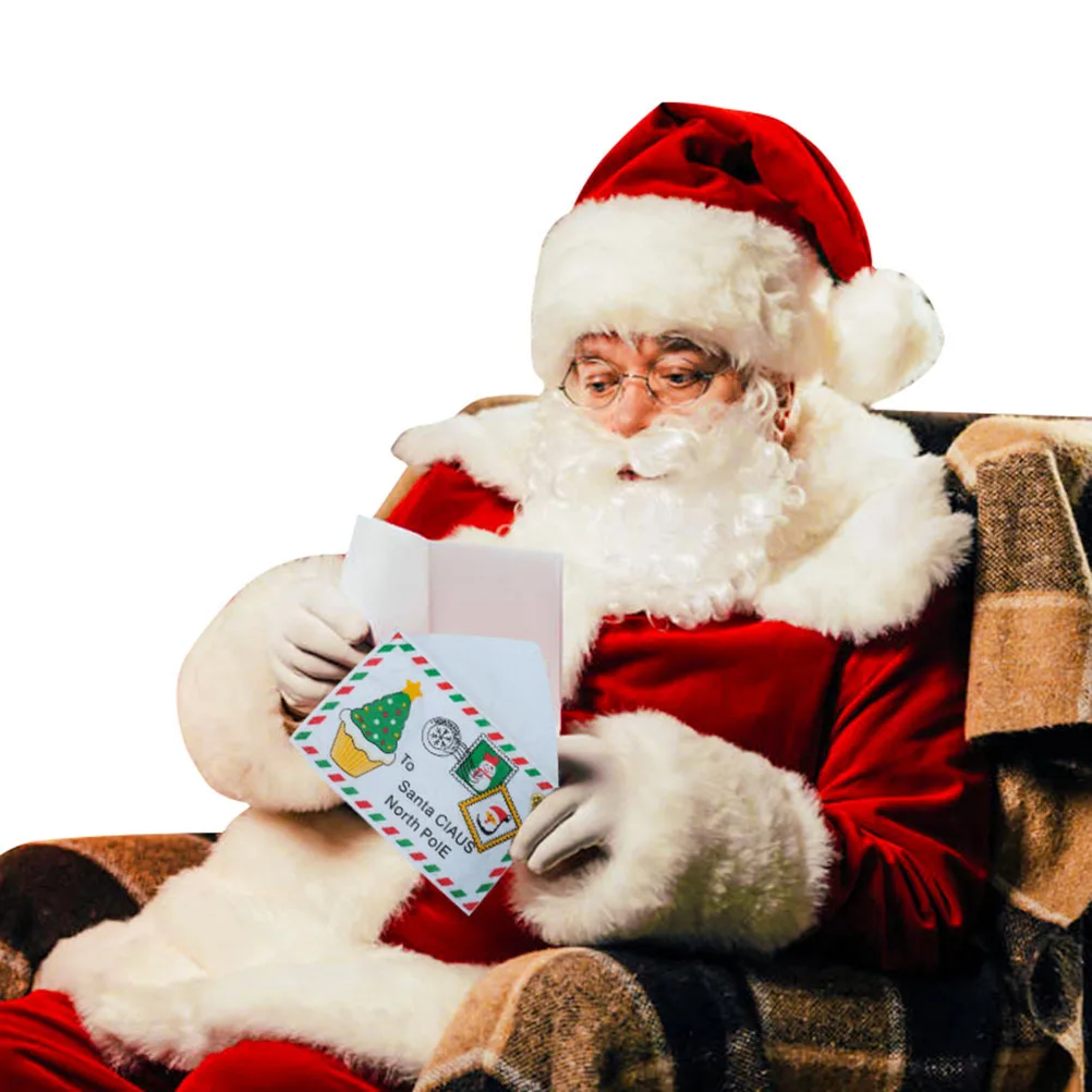 

Christmas Envelopes Santa Claus Printing Reusable Tear-Resistant Gift Bags for Candy Gift Cards Christmas Tree Ornaments