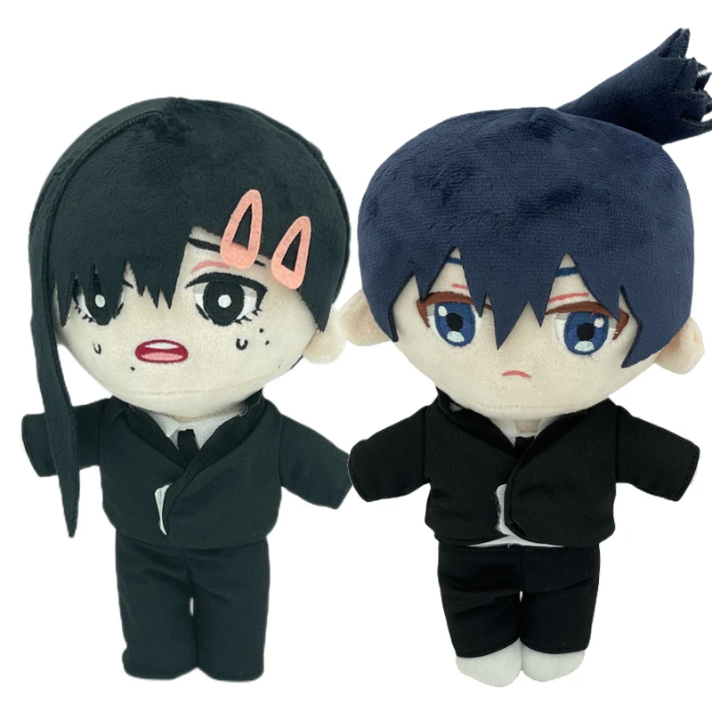 20cm Anime Chainsaw Man Plush Doll Toy Makima Power Higashiyama Kobeni Angel Devil Hayakawa Aki Cute Soft Stuffed Pillow Gift