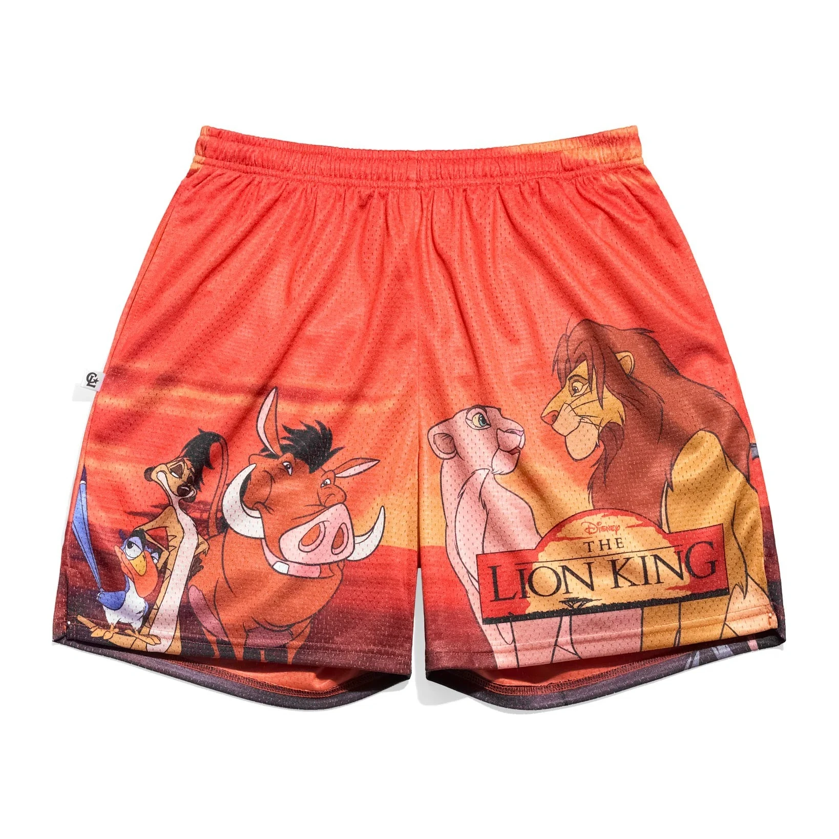 Potdemiel The Lion King Simba Sunset Retro Cartoon Short de sport pour adultes et enfants, short de sport pour toute la famille, été, séchage rapide, doux, confortable, élégant