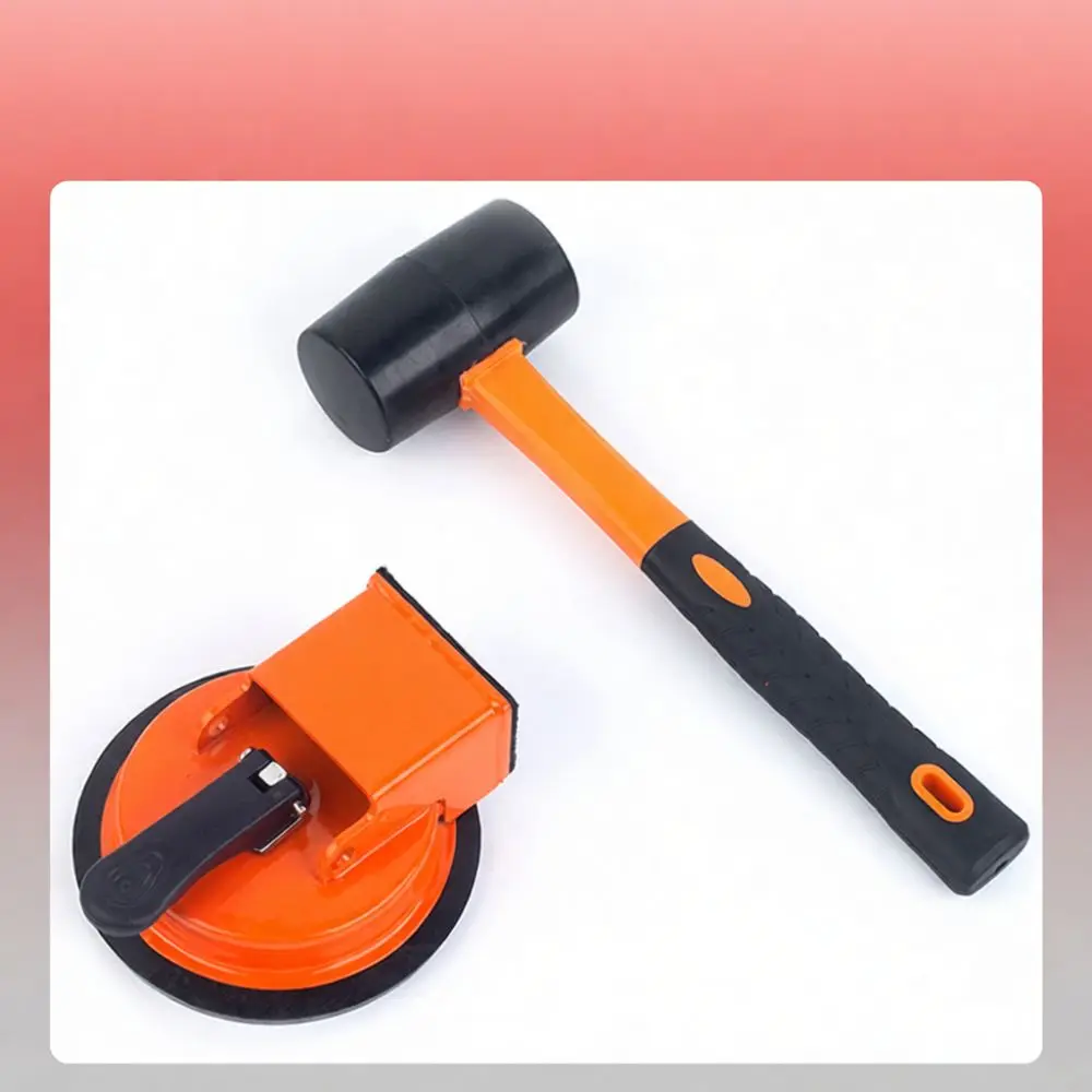 Wood Floor Gap Closer Suction Cup Ceramic Tile Installer Manual Hammer Tool For Surface Alignment Fixing Accessory