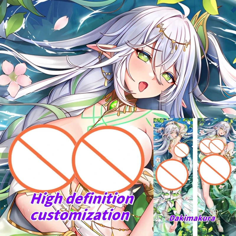 

Dakimakura Anime Pillow Case Genshin Impact The Greater Lord Rukkhadevata Double-sided Print Of Life-size Body Pillowcase Gifts