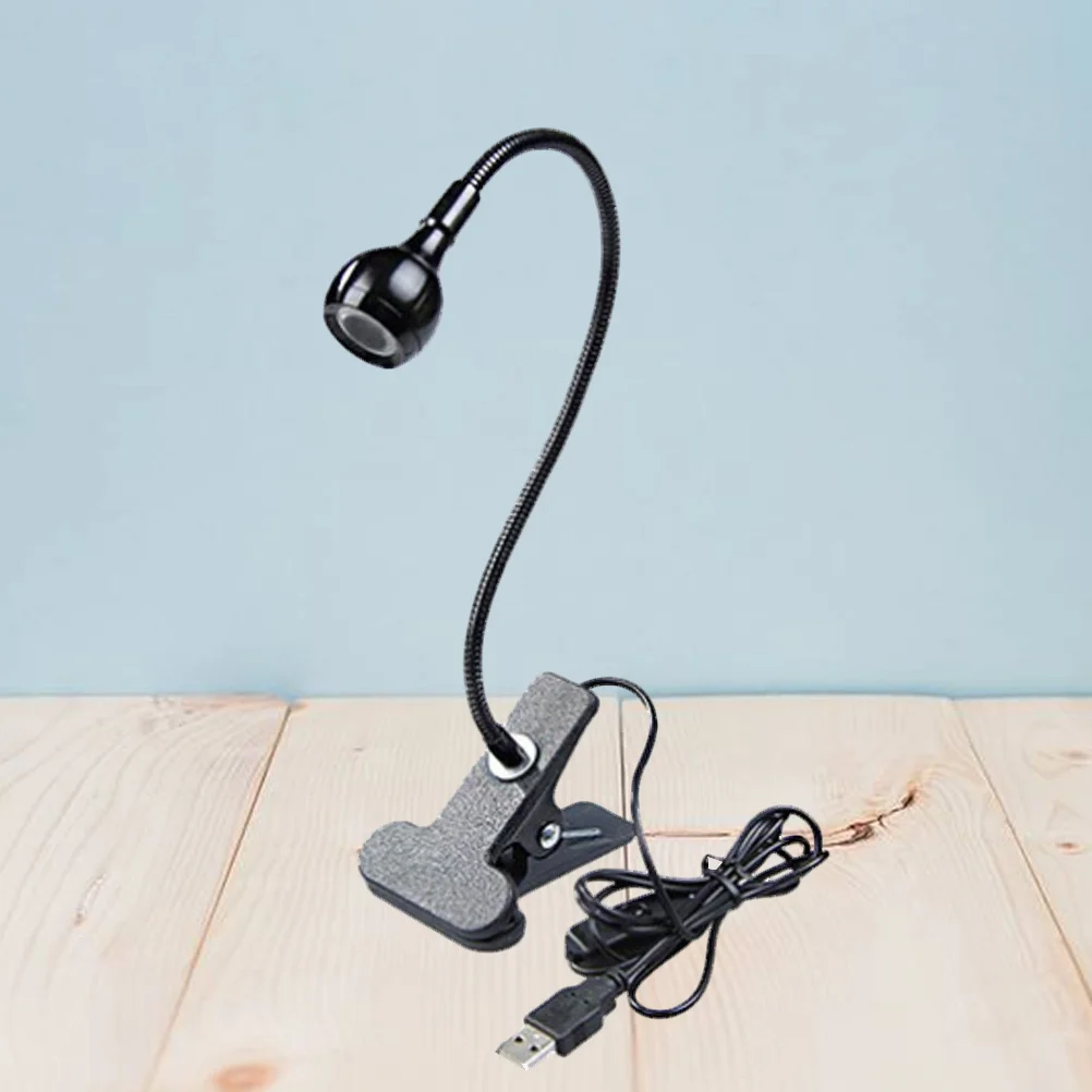 3W USB Powered Clip on Lamp LED Eye Protection Light Violet Color No Flicker for Night Reading Travel Portable Design