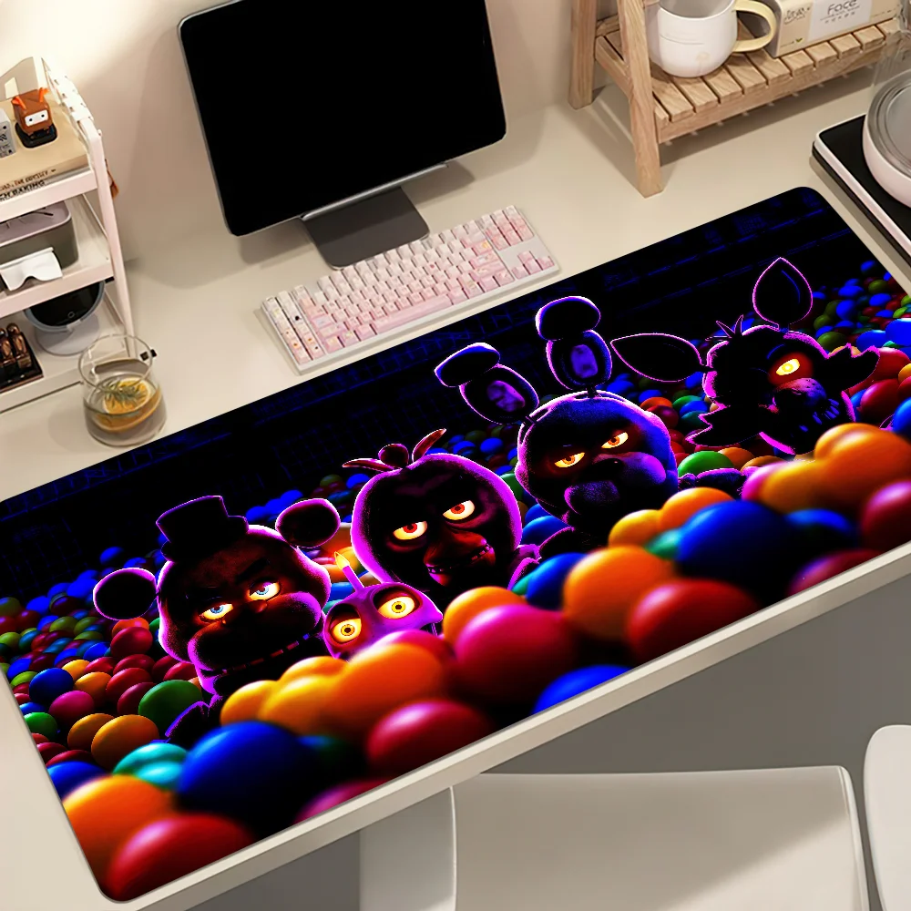 F-Five Nights At Freddys Mouse Pad Large Non-slip Lockedge Desktop Computer Desk Mat Keyboard MousePad Office Game Student Gifts