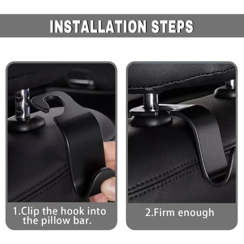 Autositz-Haken, Auto-Innenraum-Rücksitz-Aufhänger – einfache Installation, fester Halt, Autozubehör