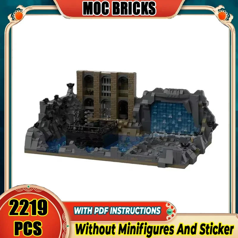 

Popular Hero Movie YcMoc Building Blocks Batcave Scene Model Technology Bricks DIY Assembly Dark Knight Toys For