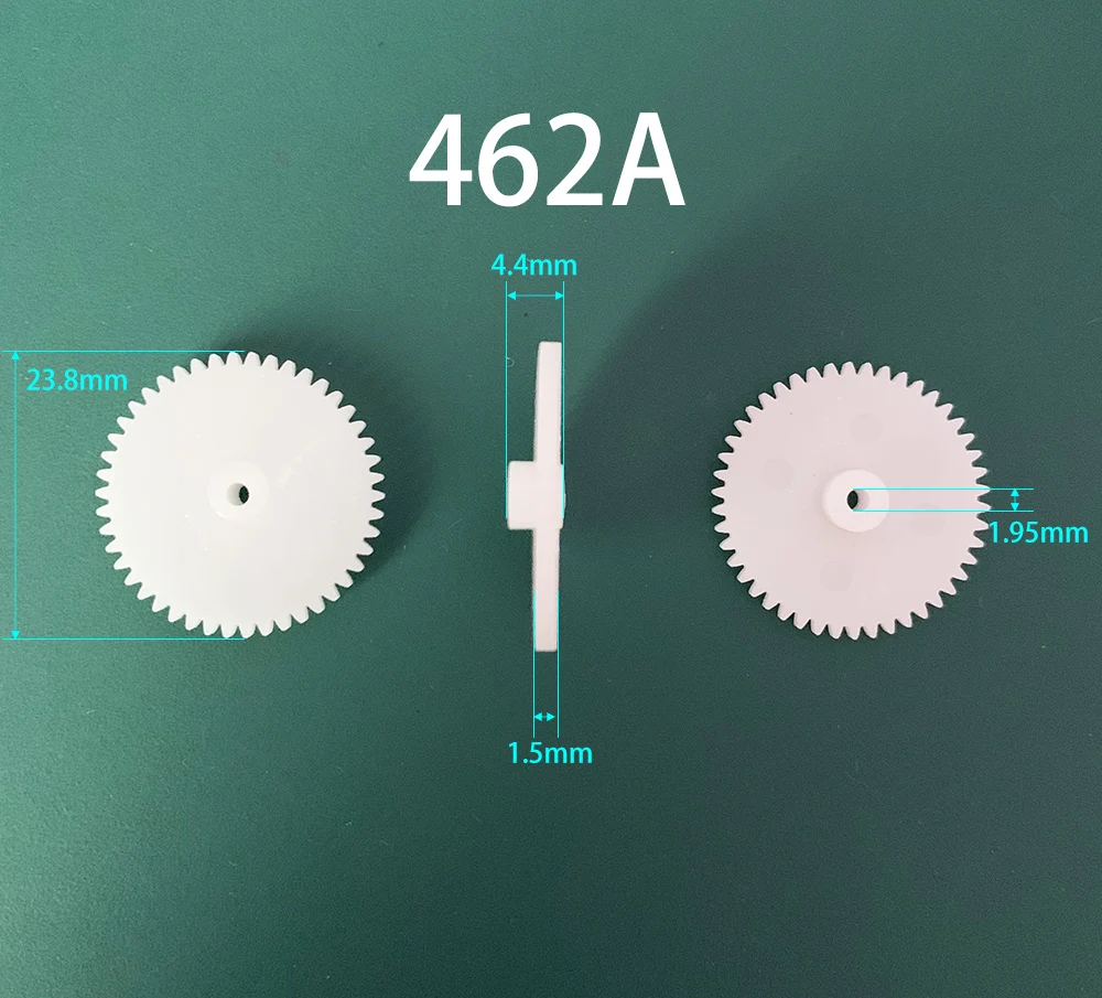 443A Dày 0.5M 23MM GEAR Mô Đun 0.5 44 Răng 3MM Lỗ Bánh Răng Nhựa Đĩa Phụ Kiện Đồ Chơi 10 cái/lốc