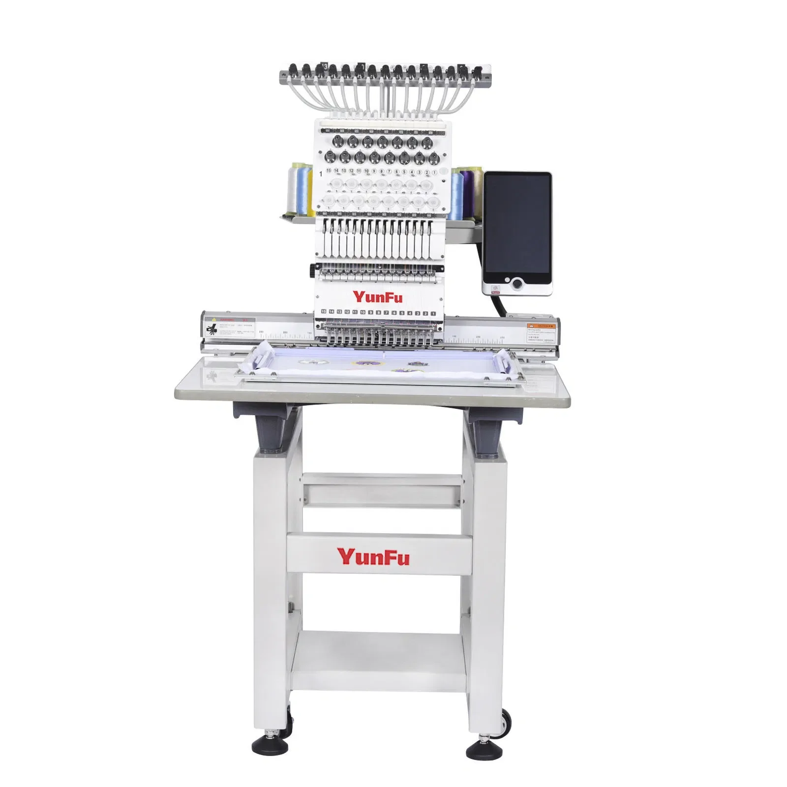 Yunfu Single Head 12 Needles Cap Automatic Computerized Embroidery Machine