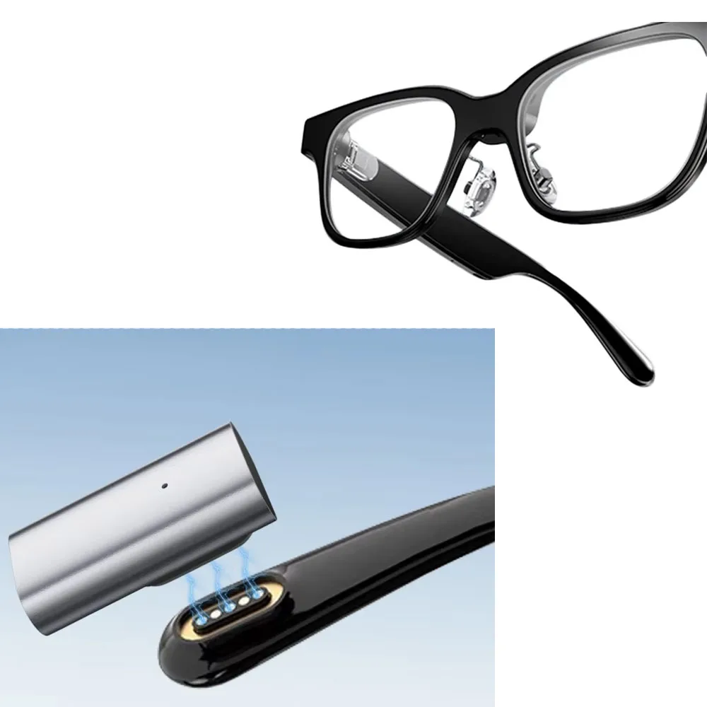 

3Pin Magnetic Charging Adapter for Rokid Glasses Fast Charge Aluminum Alloy Shell Short Circuit Overvoltage Protection