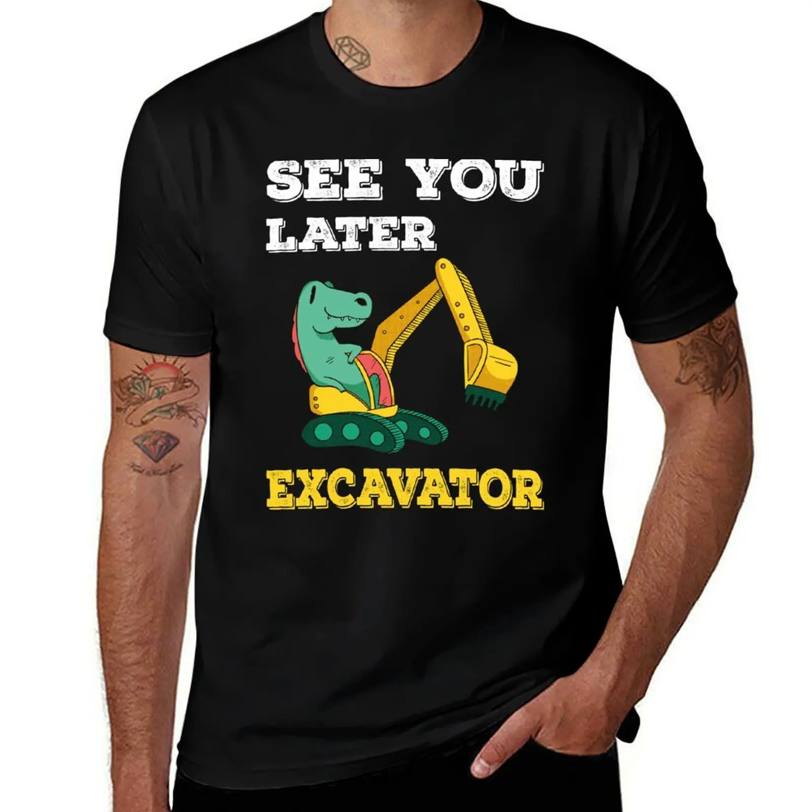 See You Later Excavator I - Toddler Boys Kids T-Shirt Comfortable Workout Short Sleeve Shirt
