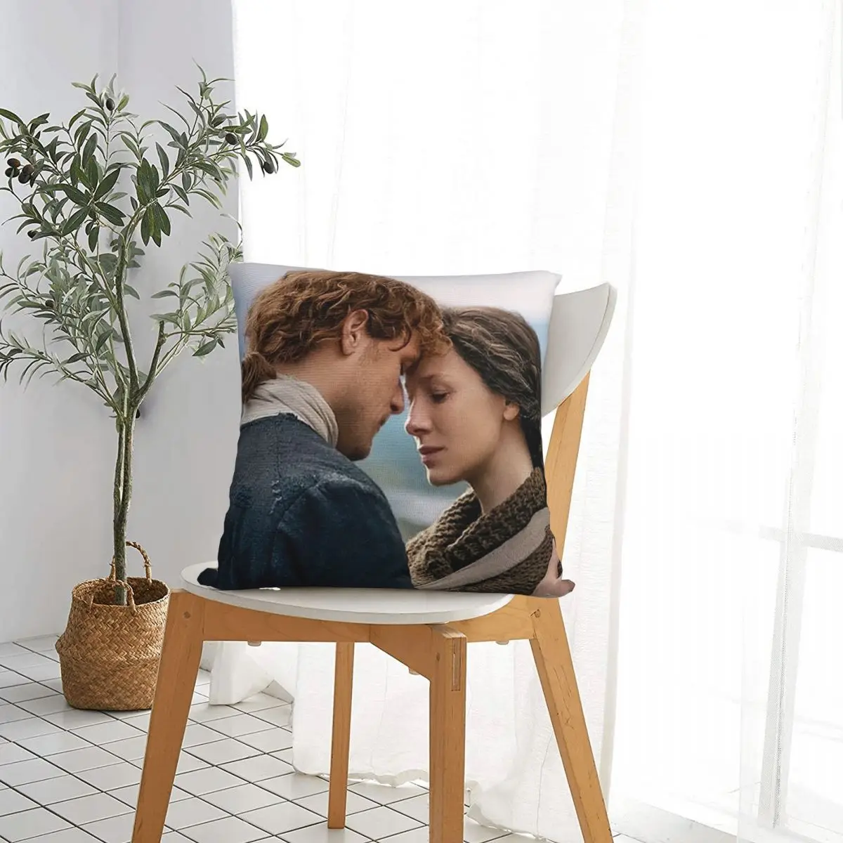 TV Series Outlander Movie Square Pillowcase Pillow Cover Cushion Decor Comfort Throw Pillow for Home Sofa view 4