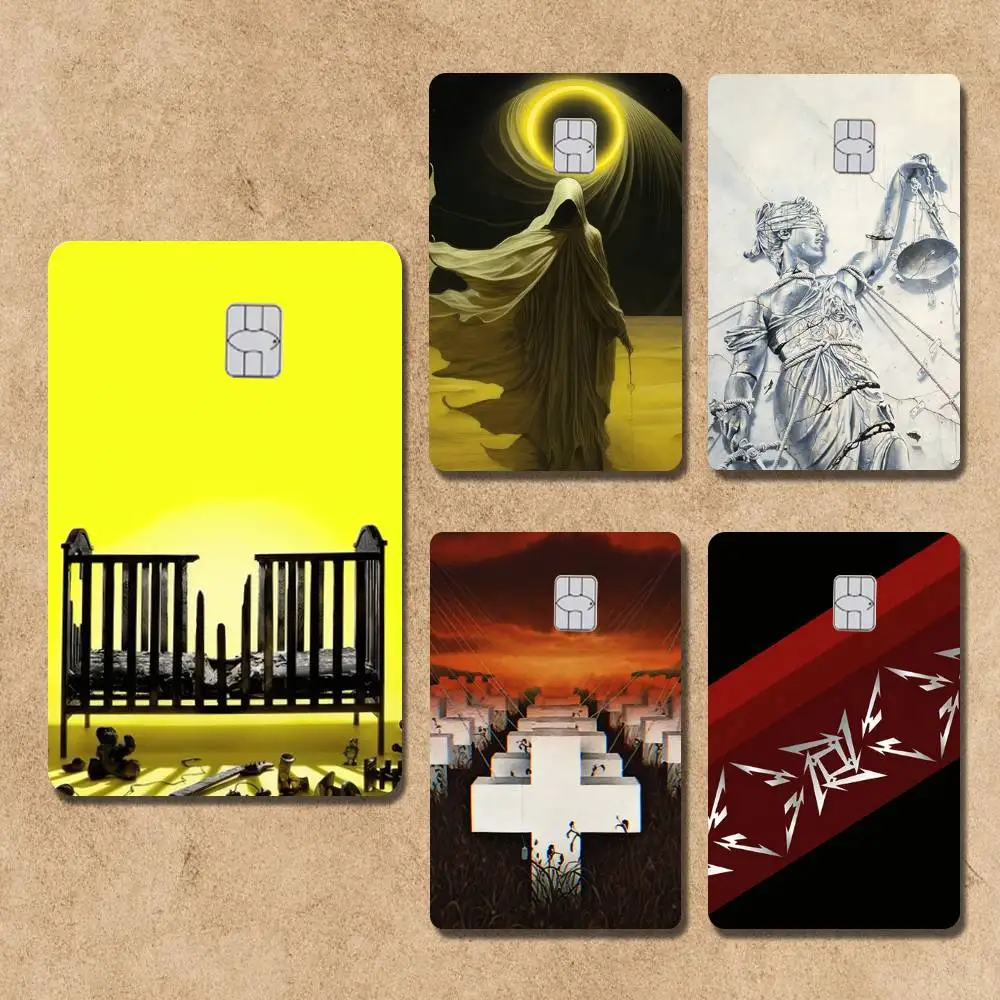 

72 S-seasons M-metallica_S Card Stickers Credit Visa Debit Bank Charge Card Bus Metro Waterproof Sticker Decal Decoration