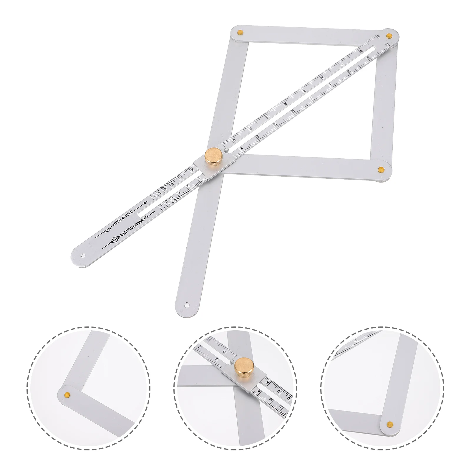 Stainless Steel Protractor Angle Finder Measuring Tool Woodworking Corner Gauge Square Ruler For Stones Bricks Flooring