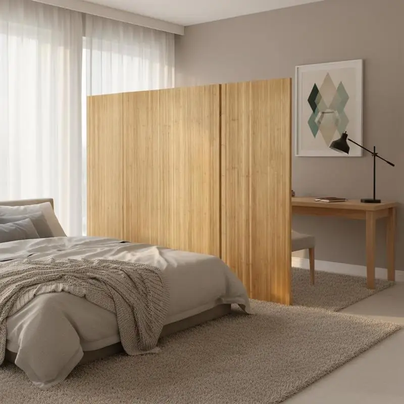 Bambus-Trennwand, Breite 250 cm, Höhe 165 cm, naturfarben