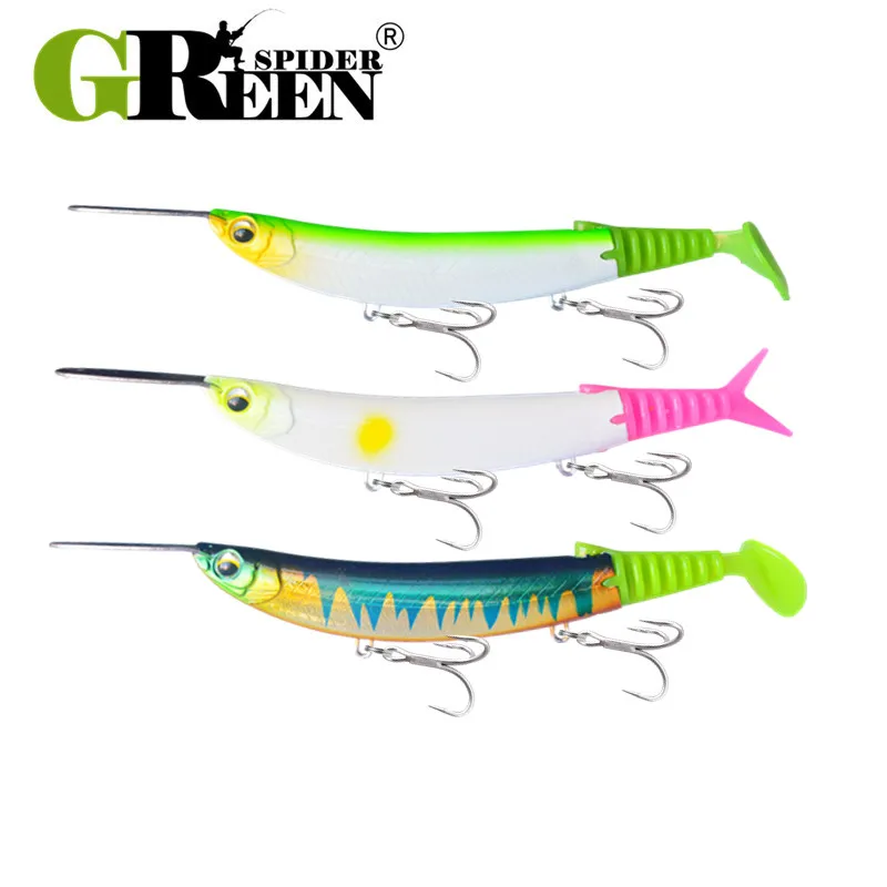 GREENSPIDER 130mm 23.5g Sinking Heavy Minnow Fishing Lure  Jerkbait Artificial Hard Bait for Tackle Fishing Lures