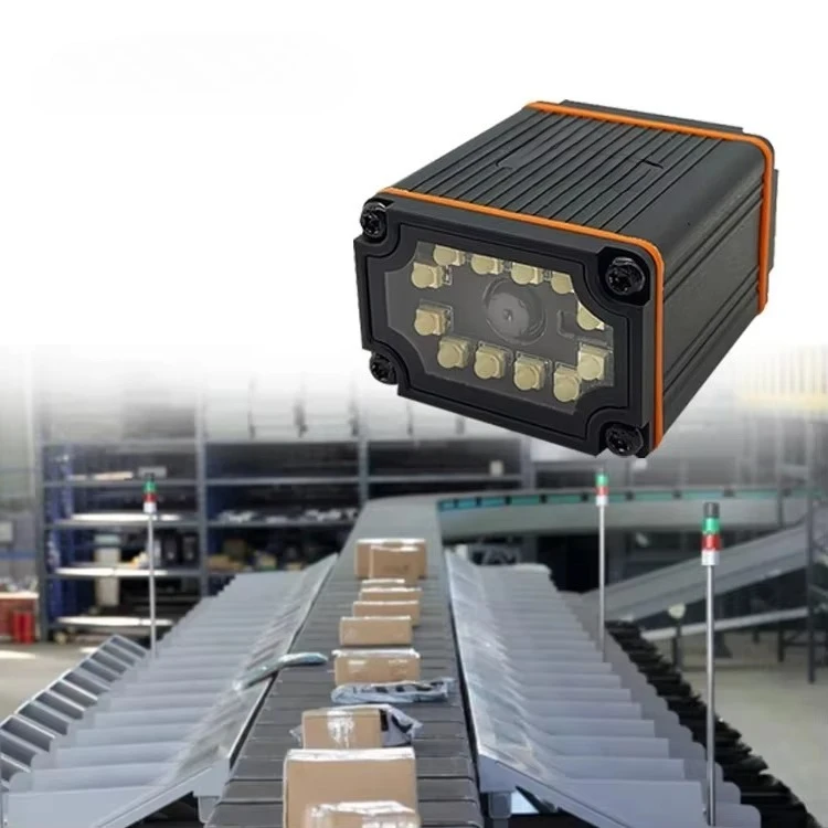 China Manufacturers Rugged Dustproof Ethernet USB Barcode Reader RS232 Wired Fixed Mount Industrial Qr Code Scanners