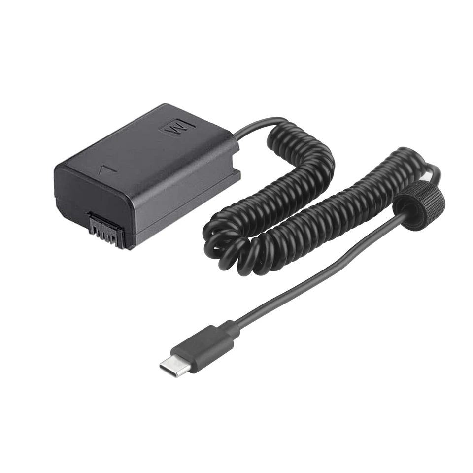 ソニー ZV-E10 ミラーレス ボディのみ + ダミーバッテリーAC-PW20 ZV-E10 NP-FW50 Dummy Battery Decoded AC-PW20 with Type-C PD/QC