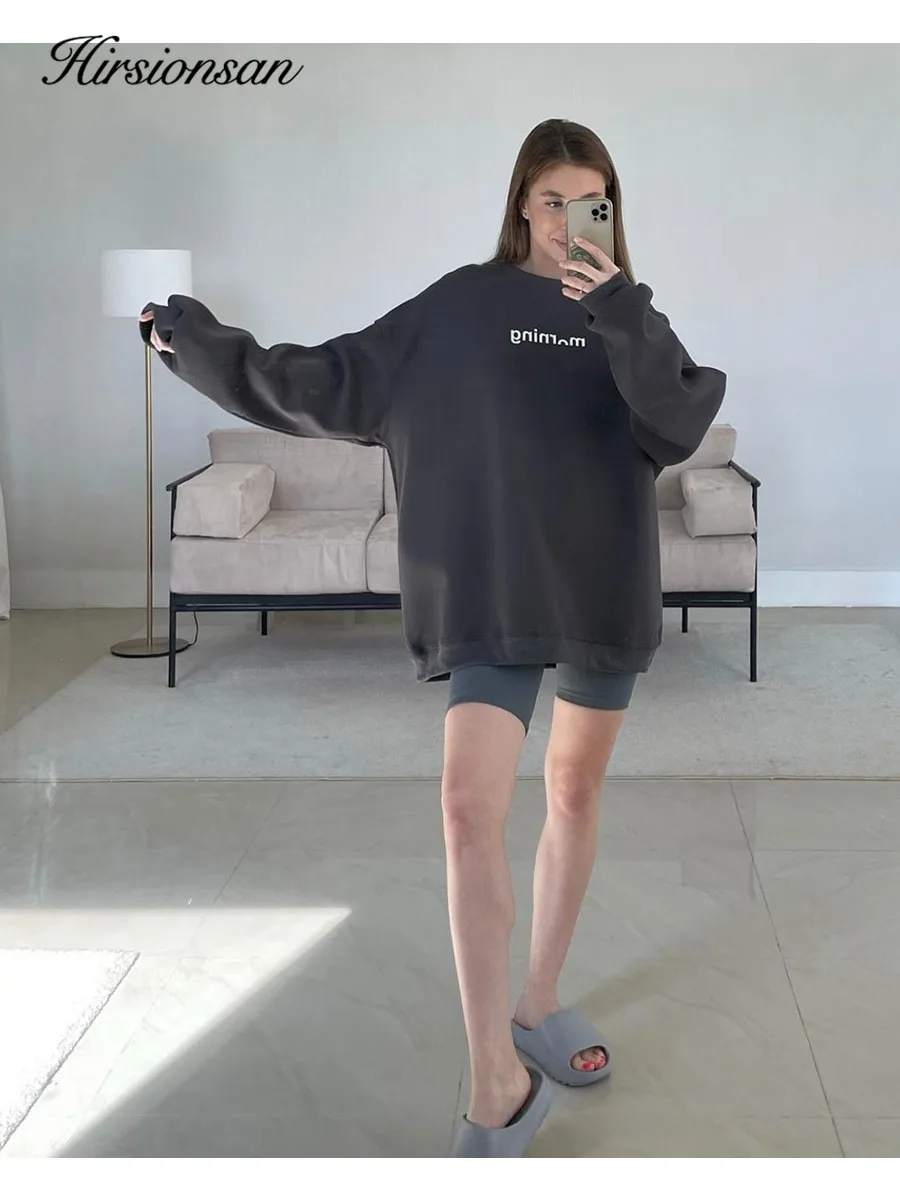 Hirsionsan س الرقبة الصوف "الصباح" رسالة شيك البلوز المرأة 2025 خريف جديد وصول #3