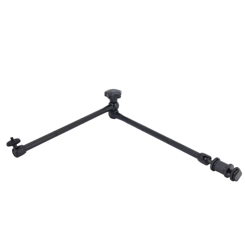 Compact 6Pcs 20Inch Adjustable Articulating Friction Magic Arm With Hot Shoe Mount For LED Light DSLR Rig LCD Monitor