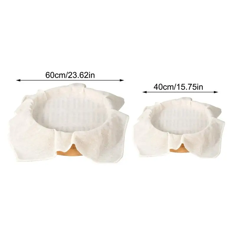 3Pcs And Bun Mat Round Cotton Gauze Kitchen Steamer 40/60CM Pure Cotton Steamer Cloth Household Drawer Cloth Steamed Rice