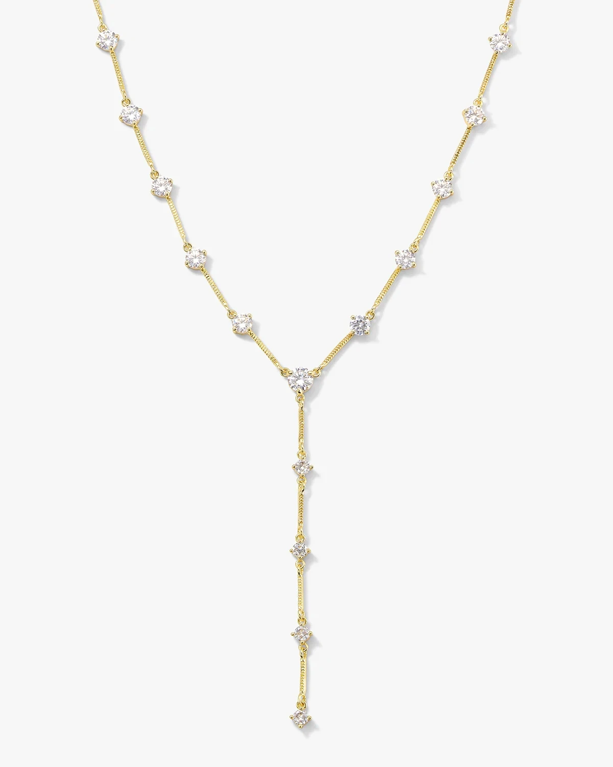 2026 Nieuwe Geometrische CZ Station Link Chain Choker Sexy Lange Lariat Vrouwen Ketting Hoge Kwaliteit Iced Out Zirconia Mode-sieraden