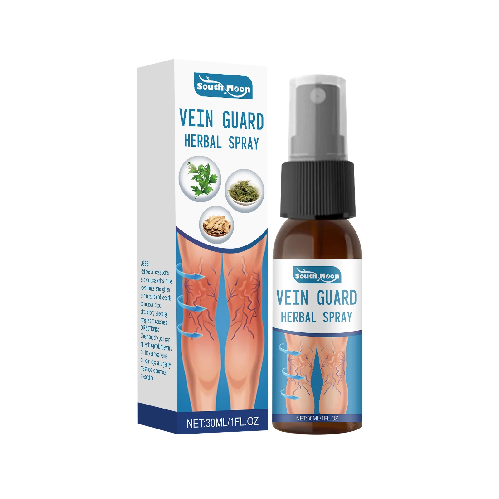 Varicose Vein Soothing Solution Repair Vasculitis Phlebitis Angiitis Removal Promote Blood Circulation Spider Leg Relief Spray