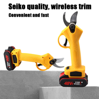 48V Cordless Electric Pruner Shear Efficient Fruit Tree Bonsai Brushless Pruning Tree Branches Cutter Scissor  Landscaping Tools