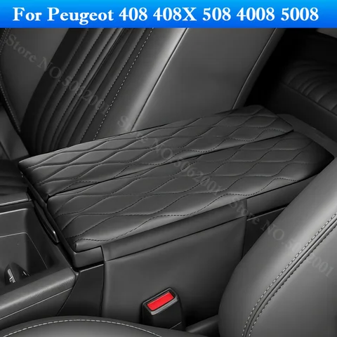 Для Peugeot 408, 408X, 508, 4008, 5008: Износостойкая накладка на подлокотник, защита центральной консоли, аксессуары для интерьера автомобиля