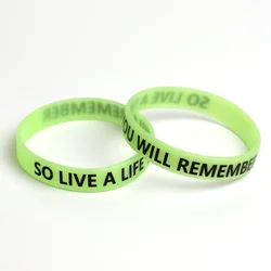 Choice So Live A Live You Will  Remember Wristband Inspire Motivate Encouragement Silicone Bracelet  Avicii Memorabilia