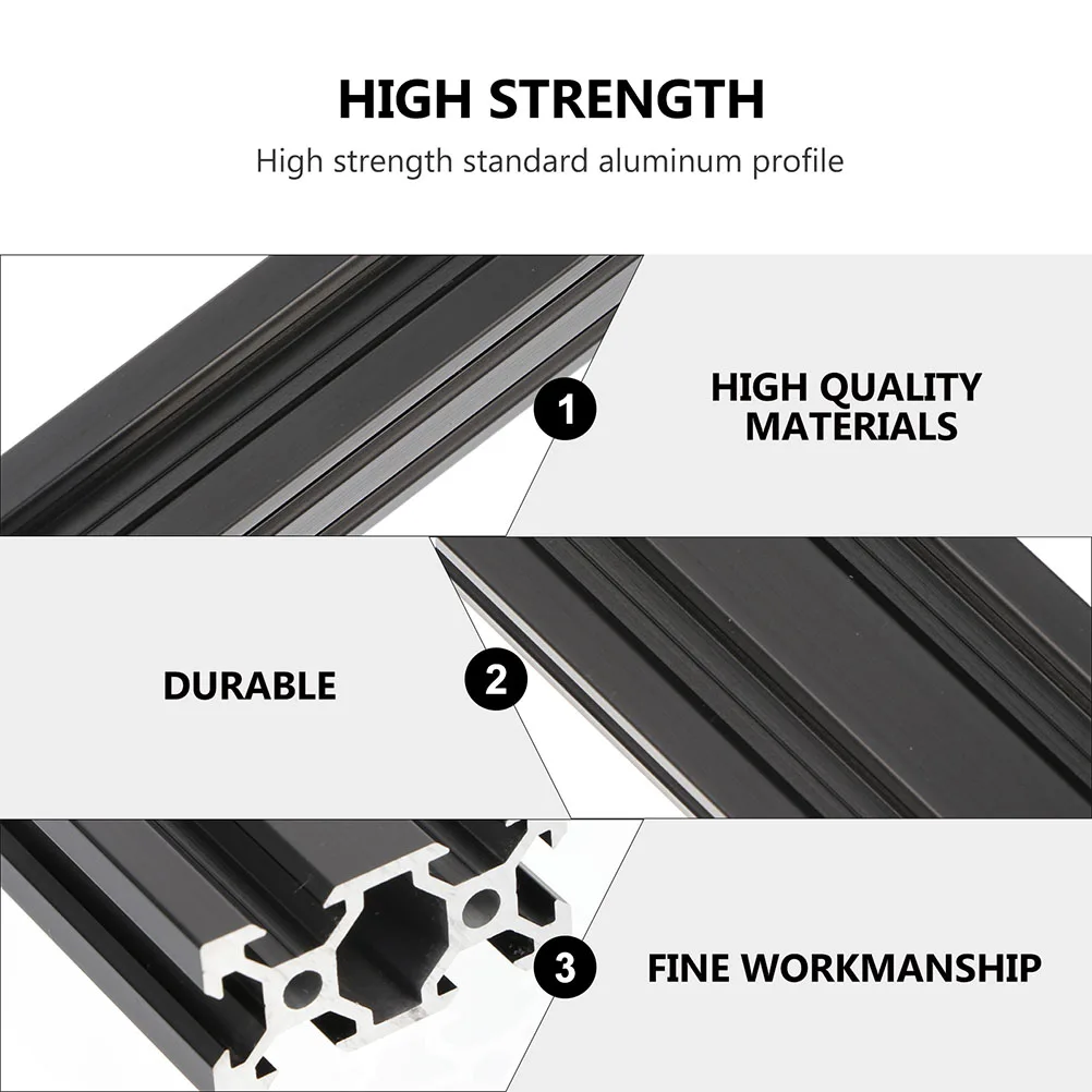 

2Pcs HighStrength Aluminum Profile Extrusion Linear Rail Printer Shelf Slot TSlot Nut Pulley Furniture Automation Equipment