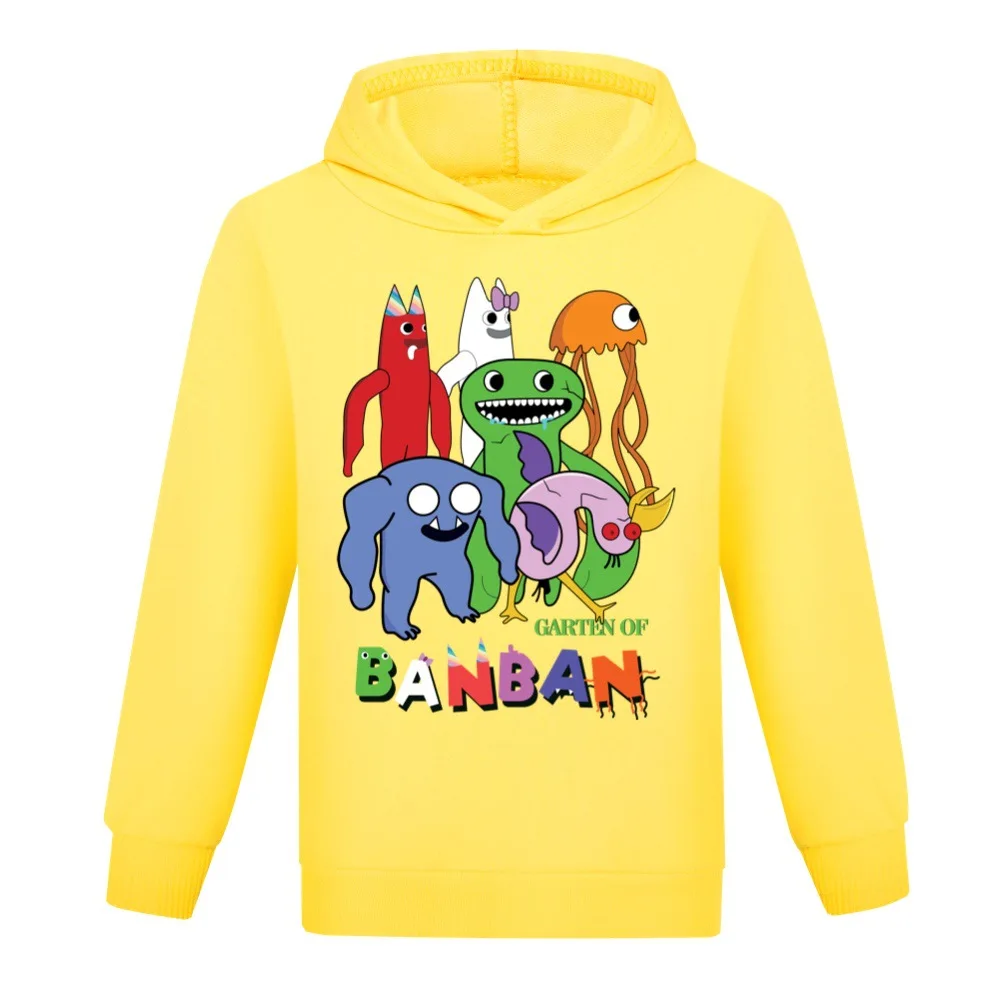 Game Garden of Banban Hoodie Kids Hooded Coats Baby Girls Clothes Teenager Boys Full Sleeve Sweater Children Pullover Sweatshirt