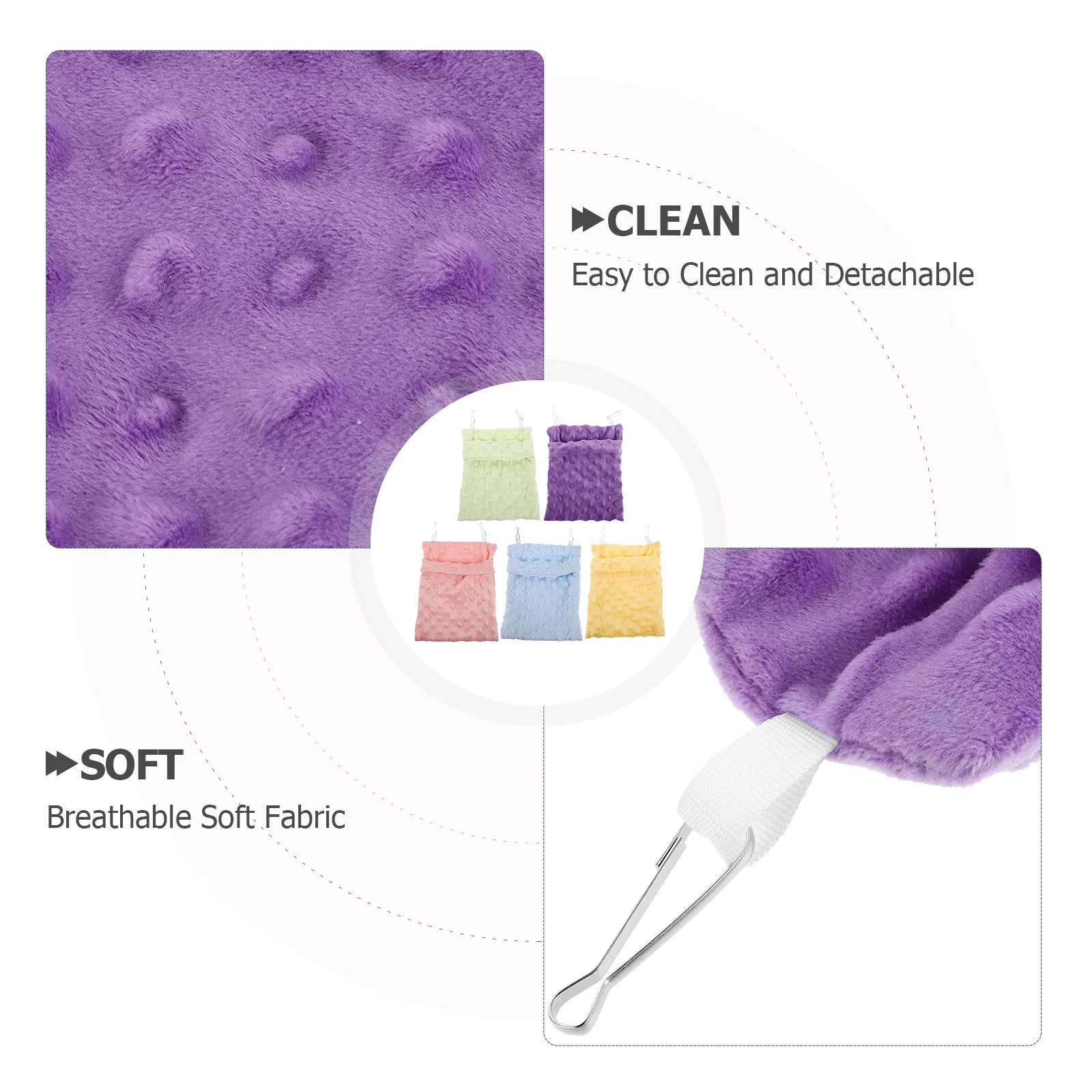 

5 шт. Теплые спальные мешки-гнезда для сахарных поссумов, 9 дюймов, мягкие, дышащие, подвесные, для мелких животных, аксессуары для клеток